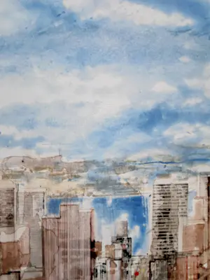 Gottfried Salzmann - Gesigneerde giclée - "NY Perspective I" - EA kopen? Bied vanaf 125!