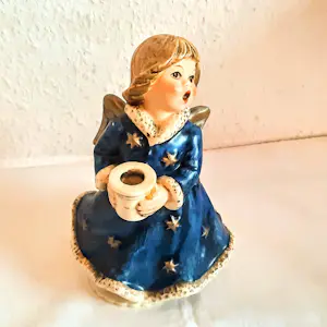Porzellanfabrik W. Goebel - Engel Figur Keramik Spieluhr HX328 von 1965 spielt Stille Nacht Höhe 17 cm kopen? Bied vanaf 70!