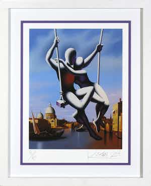 Mark Kostabi - Giclée, We still have tomorrow - Ingelijst verkocht voor € 100!