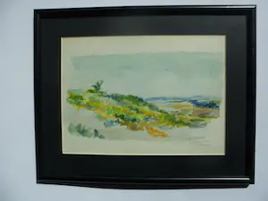 Jelle Hoogstra - Aquarel op papier, Titel: Veluwe 11 juni 1962 kaufen? Bieten Sie von 30!
