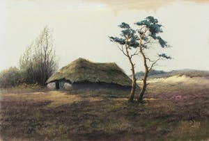 Peter Cox - pastel - 'Heide Landschap' kopen? Bied vanaf 25!