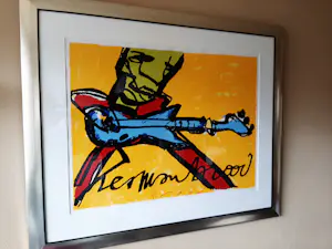Herman Brood - Zeefdruk, titel, "Yellow Guitar Man" kopen? Bied vanaf 425!