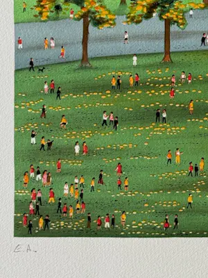 Francois Ledan - Lithographie "Ballooning over Central Park" kopen? Bied vanaf 105!