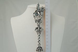 2577 - 2e geh. Zilveren zg. gelegenheidslepel "ruiter en paard" jaarletter 1963 kopen? Bied vanaf 30!