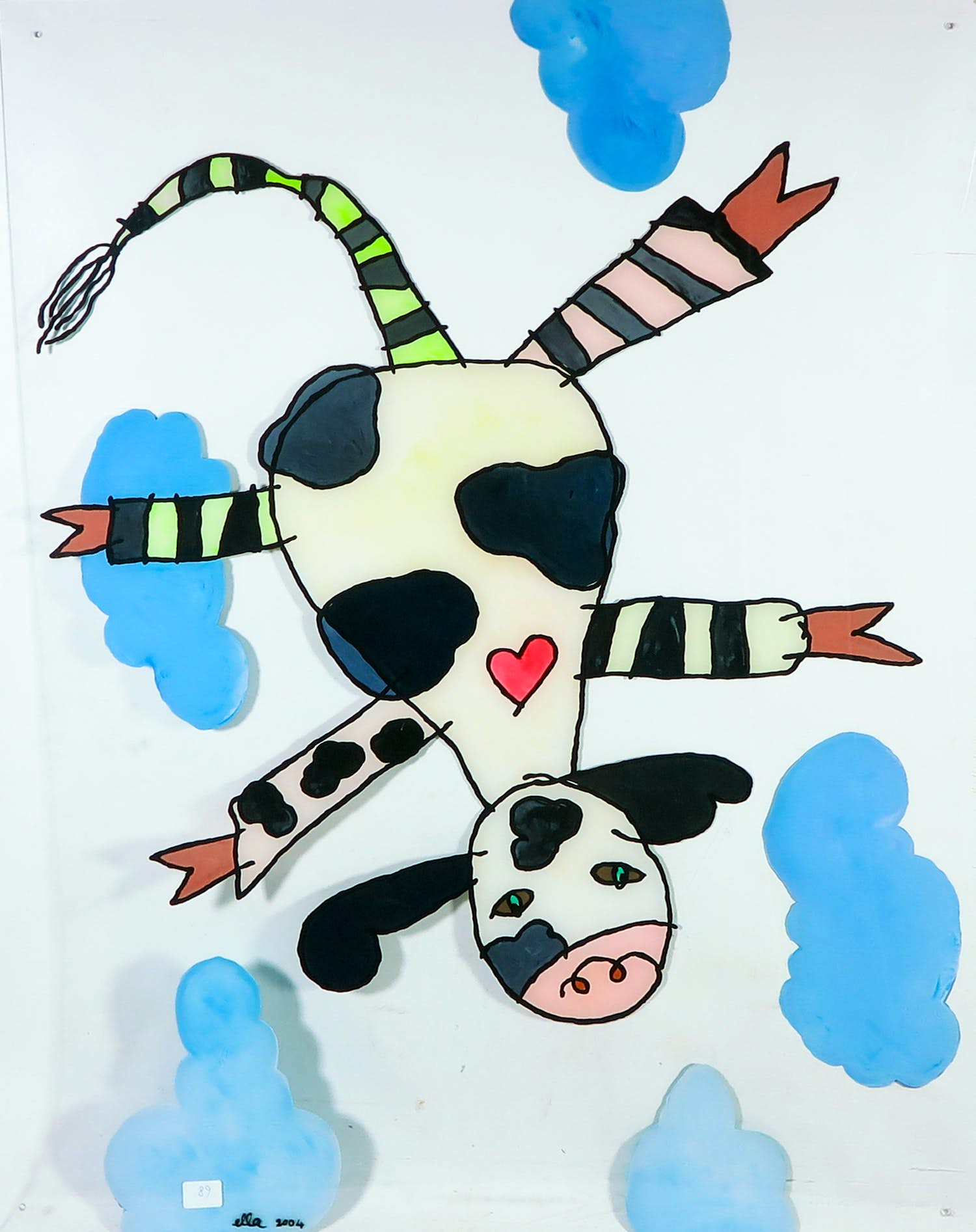 Ella Steenmeijer - Acryl op plexiglas, Kindertekening kopen? Bied vanaf 1!