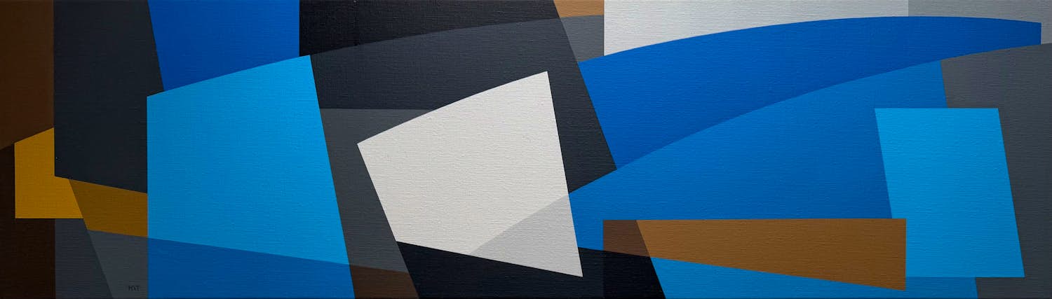 Henk van Trigt - acrylverf op doek | 'Compositie zonder titel' | 2003 kopen? Bied vanaf 900!