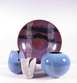 Ed Meissenberg - Aardewerk, Lot van vier objecten kopen? Bied vanaf 50!