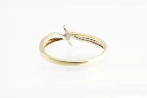 117 - Elegante 14 Krt bi-color gouden dames solitair ring met 0.05ct briljant kopen? Bied vanaf 90!