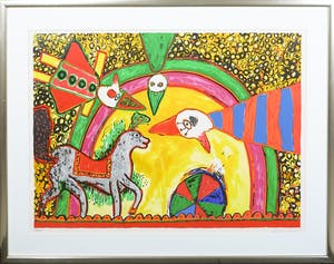 Corneille - Zeefdruk, Zonder titel- Ingelijst (Groot) kopen? Bied vanaf 300!