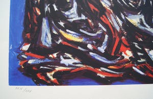 Theo Wolvecamp - zeer fraaie abstracte zeefdruk - 1991. kopen? Bied vanaf 235!