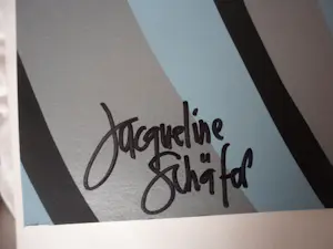 Jacqueline Schäfer - Kleurenzeefdruk HET GELUK IN ZILVER---zeer groot!! kopen? Bied vanaf 70!