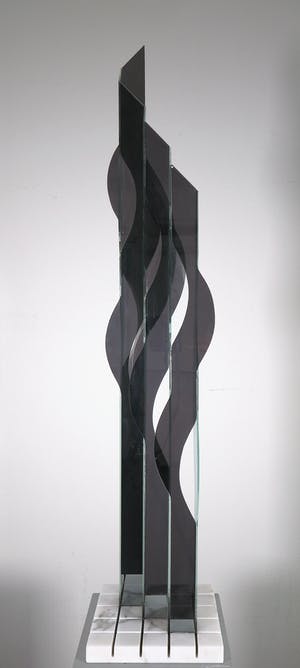 Renato Santarosso - Groot object van gespiegeld glas, Modula III kopen? Bied vanaf 400!