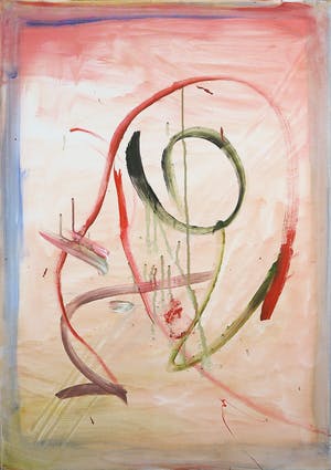 Niet of onleesbaar gesigneerd - Acryl op doek, Zonder Titel - Ingelijst (Groot) kopen? Bied vanaf 1!