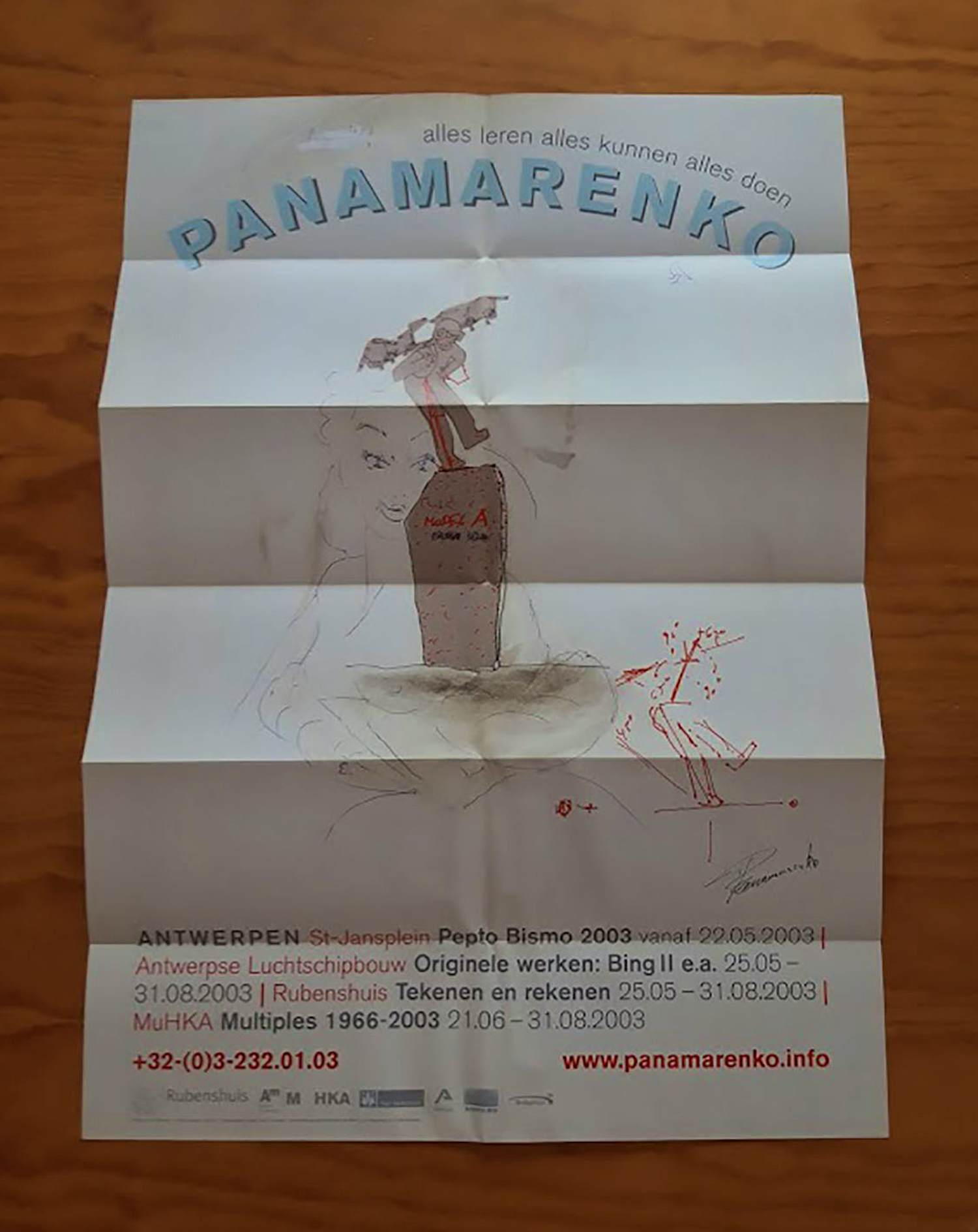 Buy Panamarenko - Pepto Bismo folder/poster? Bid from 120!