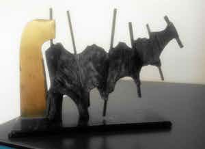 Judith Braun - Abstract sculptuur gepolijst naast ruw verkocht voor € 79!