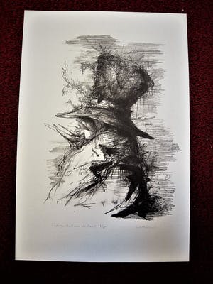 Dirkje Kuik - GROTE gesign. Litho "Vidocq - druk voor de Luis" eerste oplage van 25 ex! kopen? Bied vanaf 47!