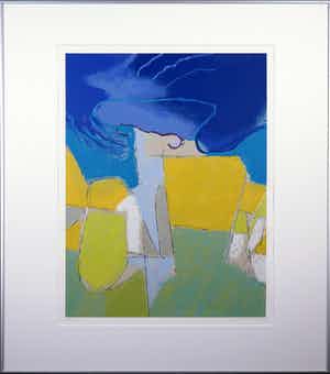 Henk van Vessem - Zeefdruk, Greece suite I - Ingelijst verkocht voor € 35!