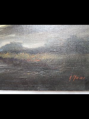 Niet of onleesbaar gesigneerd - Riviergezicht. kopen? Bied vanaf 10!