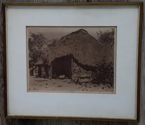 Willem Witsen - Twee ingelijste etsen - 1892 + certificaat Borzo op achterzijde kopen? Bied vanaf 199!