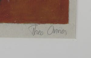Theo Onnes - Zeefdruk, Kalf - Ingelijst kopen? Bied vanaf 40!