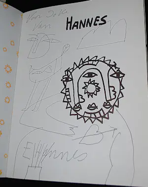 Hannes Kuiper - gesigneerd met een tekening- schaars boek kopen? Bied vanaf 65!