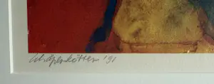Gerard Schaperkotter - handgesigneerde litho | 'Cobra-figuur' | 1991 kopen? Bied vanaf 60!