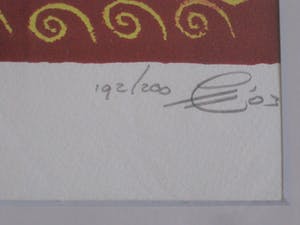 Jacques Tange - populair Rotterdams graficus - gesigneerde Zeefdruk - Tango dinner - 200 exempl. kopen? Bied vanaf 30!