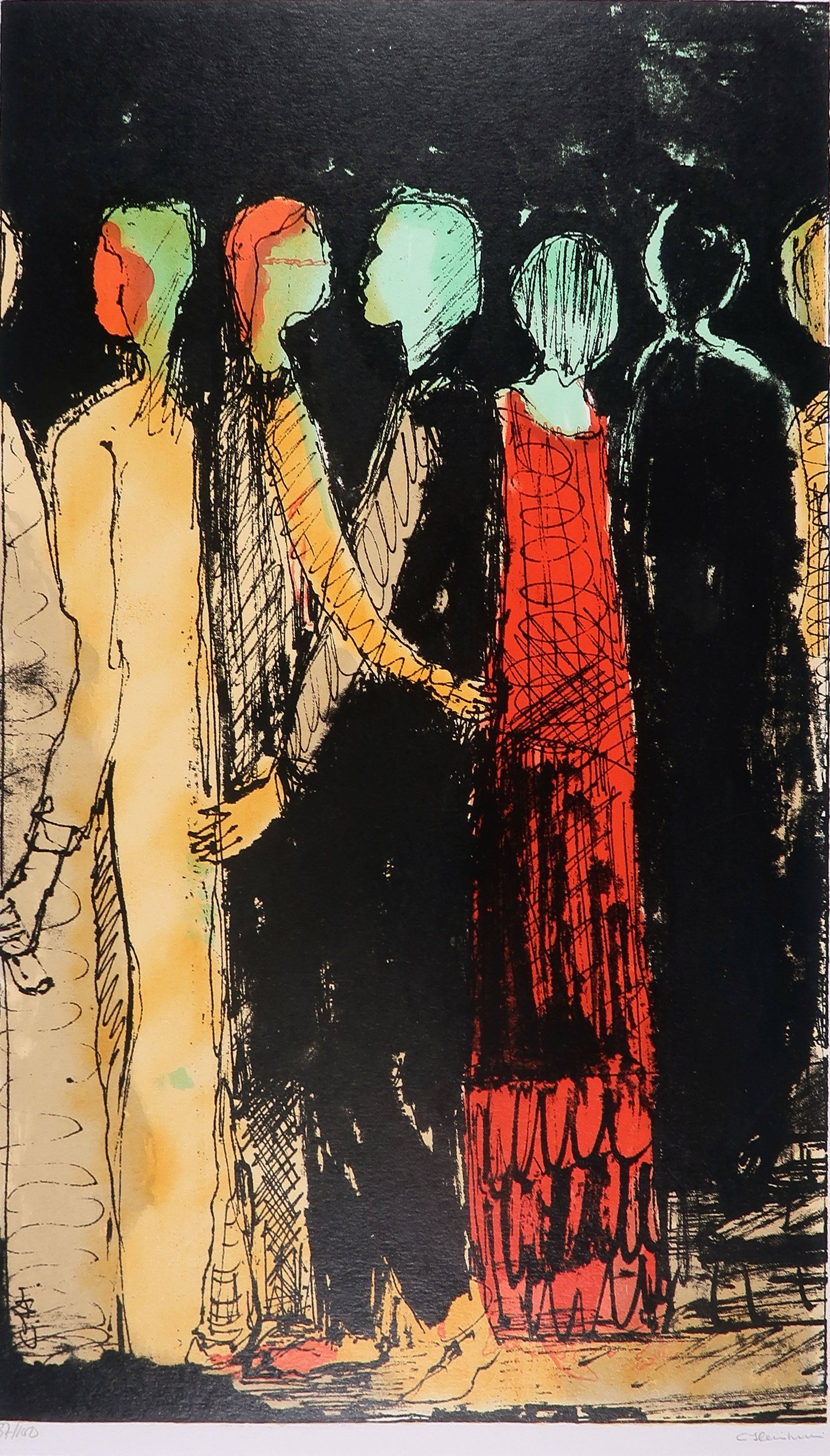 Corrie Heinman - Zeefdruk, Zonder titel kopen? Bied vanaf 1!