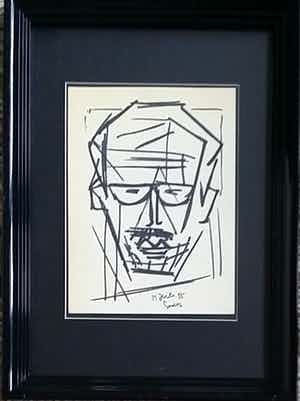 Siep van den Berg - Inkt op papier 1955 verkocht voor € 50!