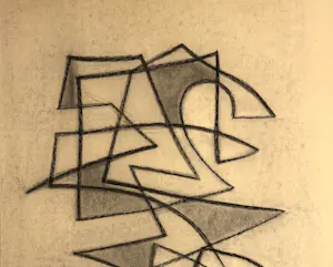 Silvin Bronkart - Große abstrakte Komposition aus dem Jahr 1953 kopen? Bied vanaf 750!