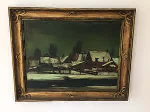 Willem Brinkman - winters landschap verkocht voor € 300!