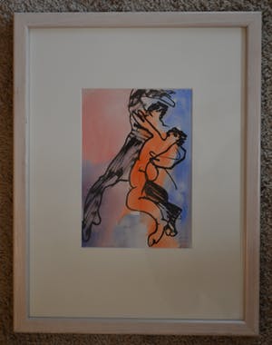 Hetty van der Linden - Gemengde techniek - Tango - Handgesigneerd kopen? Bied vanaf 1!