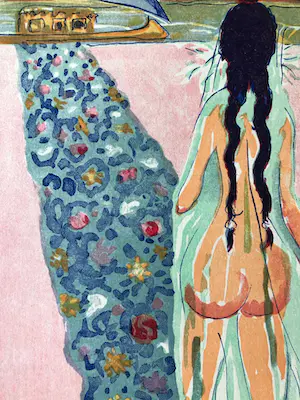 Kees van Dongen - Houtgravure Kees van Dongen, 1000 en 1 nacht 1955 kopen? Bied vanaf 40!