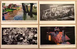 Rinus Van de Velde - 4 exclusieve kunstkaarten nav de tentoonstelling in Voorlinden vendu pour 210€ !