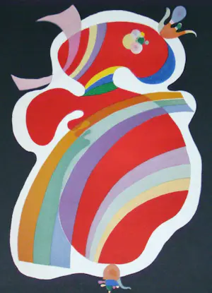 Wassily Kandinsky - De Rode Vorm - 1969 - Originele lithografie - Mourlot kopen? Bied vanaf 100!