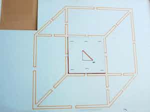 Nato Frascà - Stifttekening: Quarantacinquegradi - Geometische voorstelling - 1972 verkocht voor € 275!
