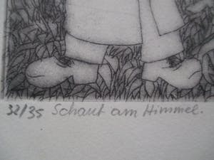 Walter Wegmuller - Ets "Schaut am himmel" kopen? Bied vanaf 25!