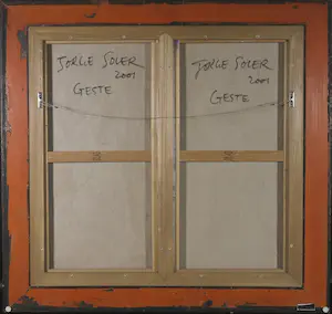 Jorge Soler - Gemengde techniek op doek, Geste (tweeluik) - Ingelijst kopen? Bied vanaf 50!