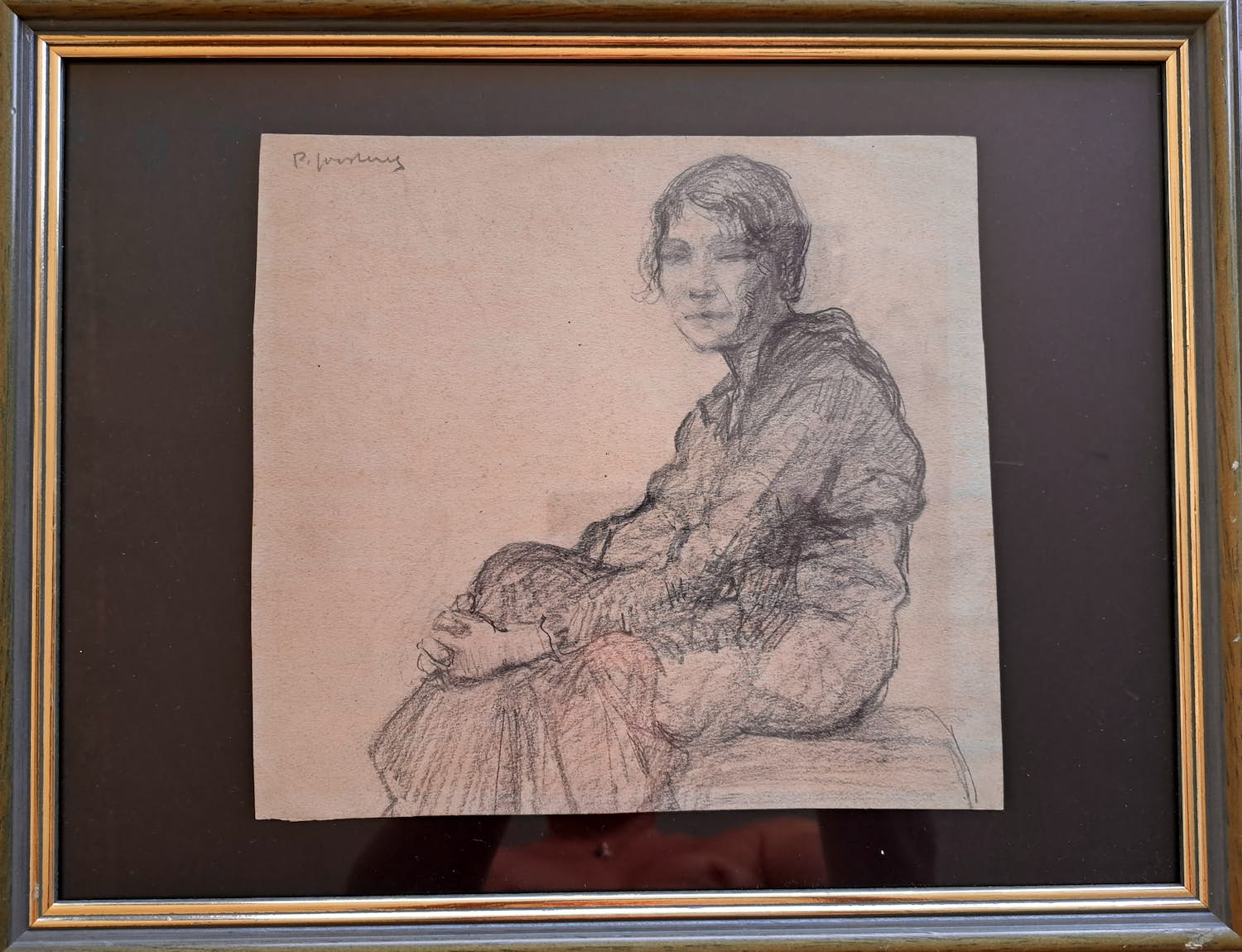 Paul Joostens - Zittende dame verkocht voor € 110!