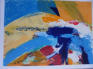Niet of onleesbaar gesigneerd - Zeefdruk, Abstract werk. kopen? Bied vanaf 1!