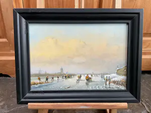 L. van Vugt - IJspret in de polder. kopen? Bied vanaf 200!