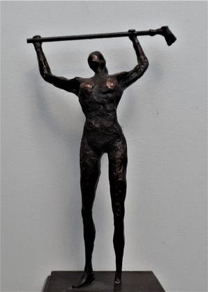 Brons (Onbekend) - Golf Speelster - Beeld kopen? Bied vanaf 20!