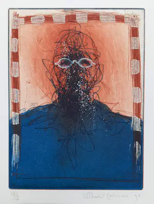 Ronald Tolman - Zelfportret, aquatint ets (kleine oplage) kopen? Bied vanaf 125!