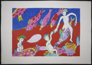 Henry Kums - Zeefdruk, Salut! On s' touche? kopen? Bied vanaf 1!