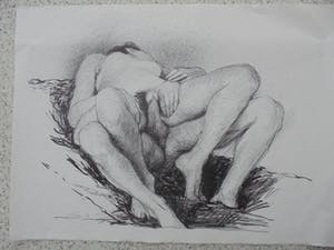 Aat Veldhoen - Erotische scène - rotagravure - 1964 kopen? Bied vanaf 1!