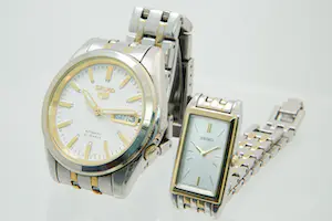 56 - Stalen bicolor Heren en Dames polshorloges met band Seiko kaufen? Bieten Sie von 30!