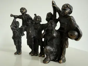 Astrid Veldhuyzen-Koppen - bronzen sculptuur | 'A winning team' kopen? Bied vanaf 20!