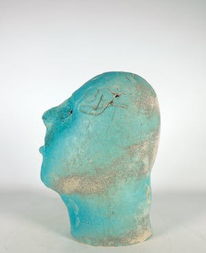 Sjer Jacobs - Aardewerk, Turquoise kop kopen? Bied vanaf 1!