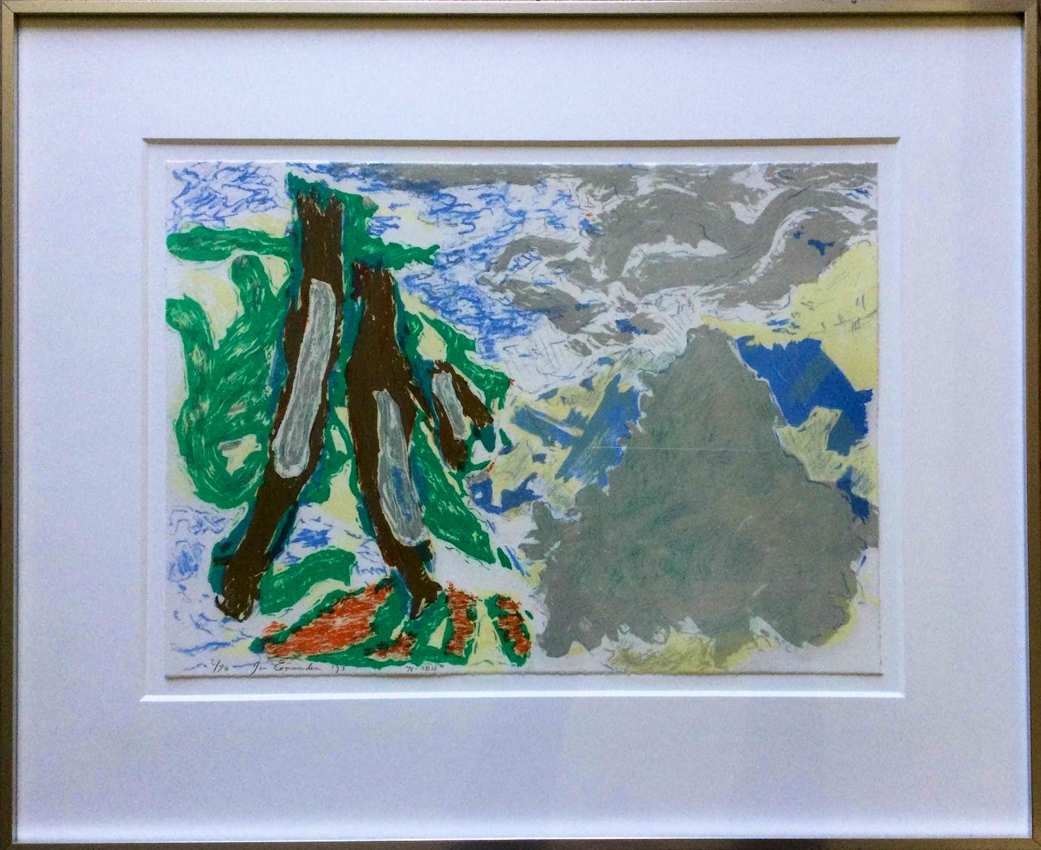 Jan Commandeur - "N-OOST" | kleuren litho (2/70) - ingelijst verkocht voor € 50!