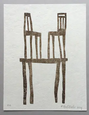 Klaas Gubbels - ‘aan Cezanne’ - houtdruk - 2019 kopen? Bied vanaf 265!